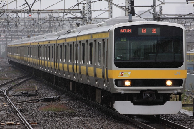【JR東】E231系ミツB8編成　東京総合車両センター出場を中野駅で撮影した写真