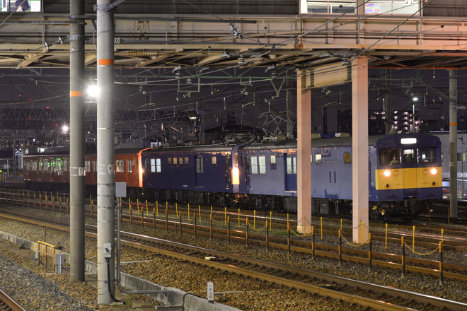 【JR西】103系2両が京都鉄道博物館へを千里丘駅で撮影した写真