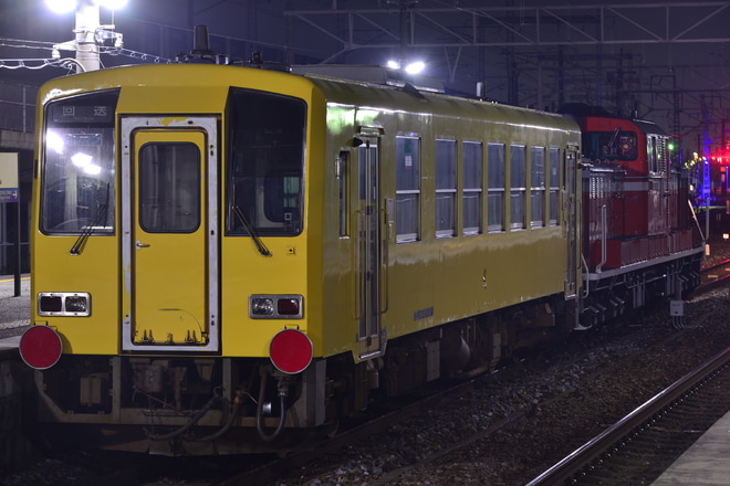 【JR西】キハ120-204 後藤総合車両所入場を御着駅で撮影した写真