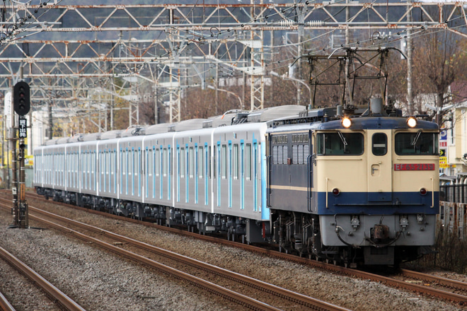 【西武】40000系40104F 甲種輸送を平塚駅で撮影した写真