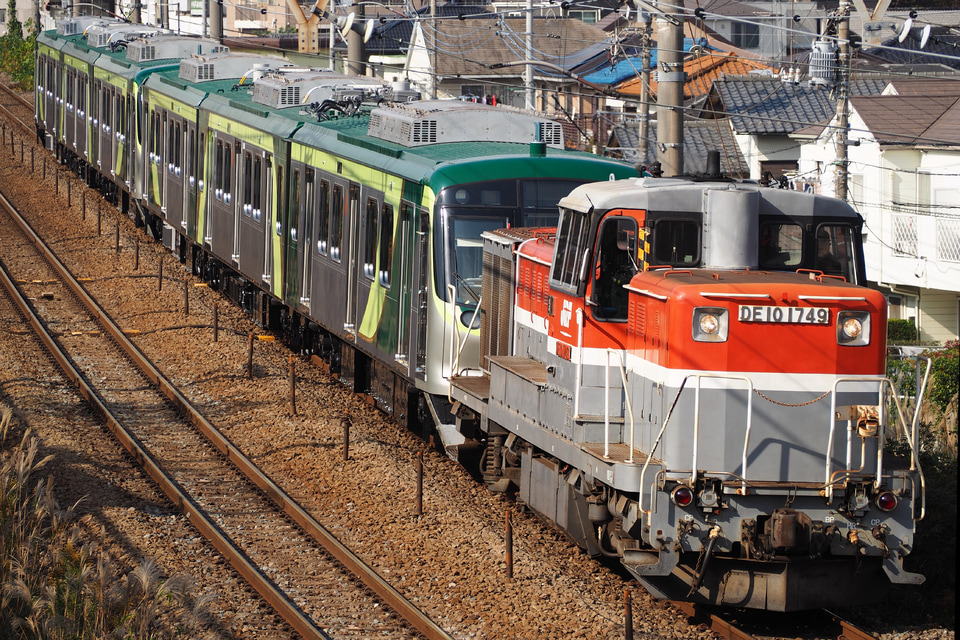 【東急】7000系7108F、7109F甲種輸送の拡大写真