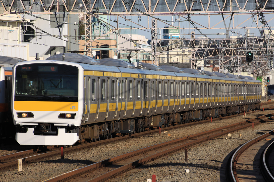 【JR東】E231系ミツA515編成 東京総合車両センター出場の拡大写真