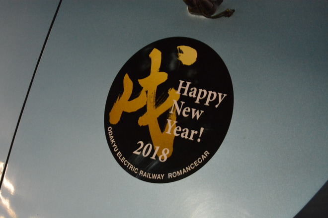 【小田急】「ニューイヤーエクスプレス」(2018)運転を藤沢駅で撮影した写真