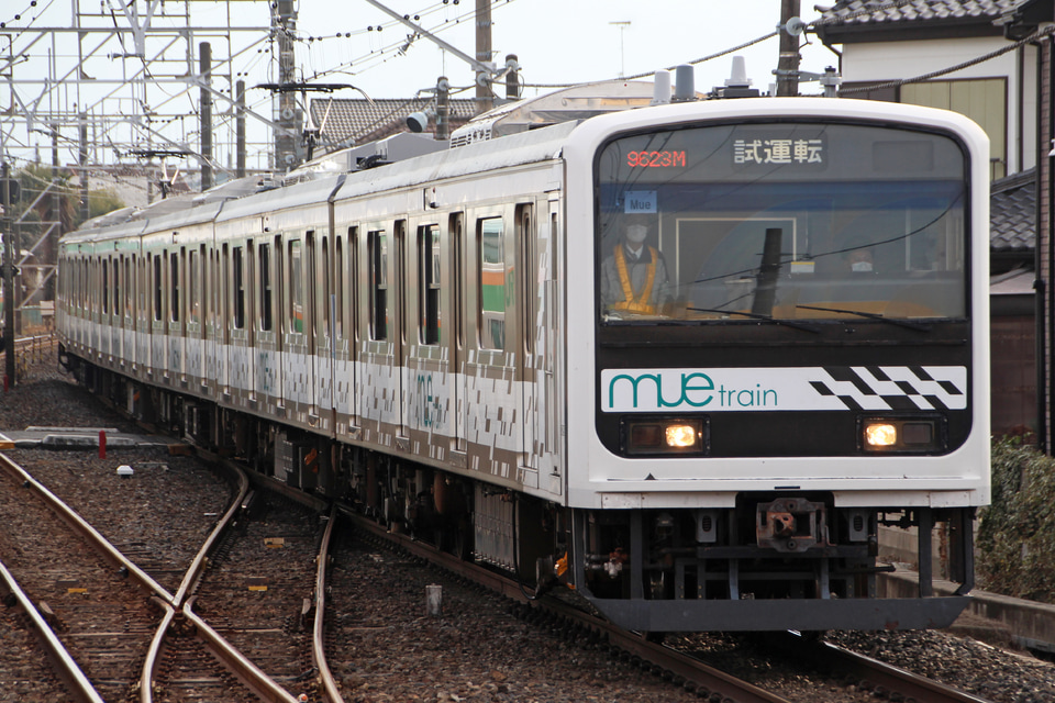 【JR東】209系「Mue-Train」宇都宮線試運転の拡大写真