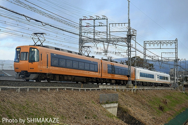 【近鉄】21000系UB03 出場試運転を松塚～大和高田間で撮影した写真