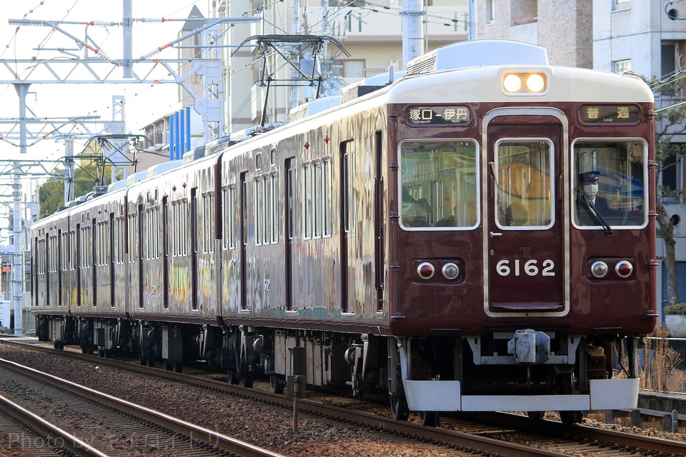 【阪急】6000系6012F 伊丹線で運用復帰の拡大写真