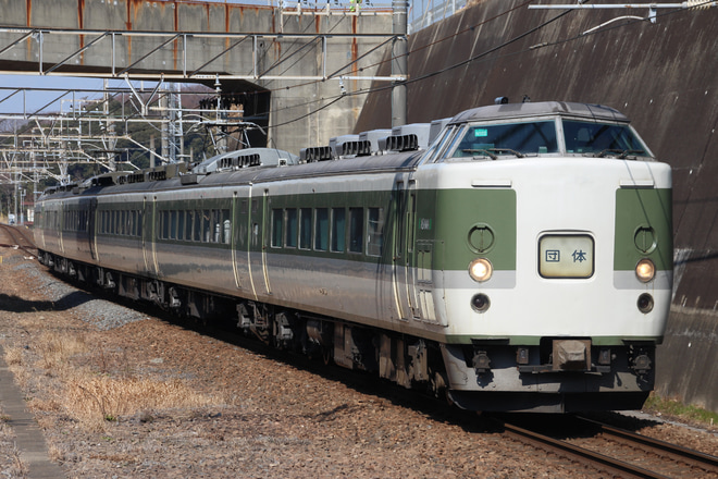 【JR東】189系ナノN102編成 TDR臨(20180217)を船橋法典駅で撮影した写真