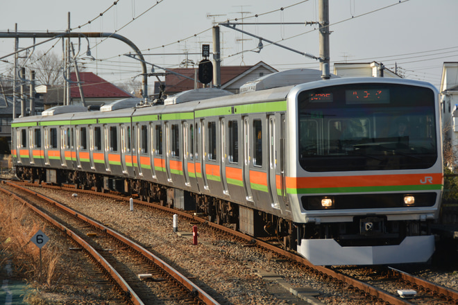 【JR東】E231系ハエ41編成営業運転開始を小宮駅で撮影した写真