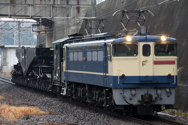 【JR貨】シキ611 特大貨物送り込み回送を船橋法典駅で撮影した写真