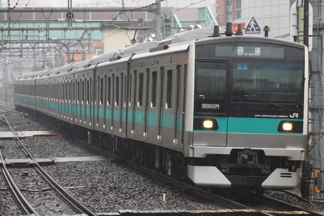 【JR東】E233系マト2編成東京総合車両センター出場を北千住駅で撮影した写真