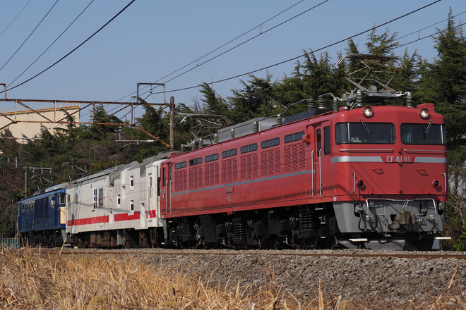 【JR東】EF81 81とEF64 1001PPでマヤ50検測を渋川～八木原間で撮影した写真