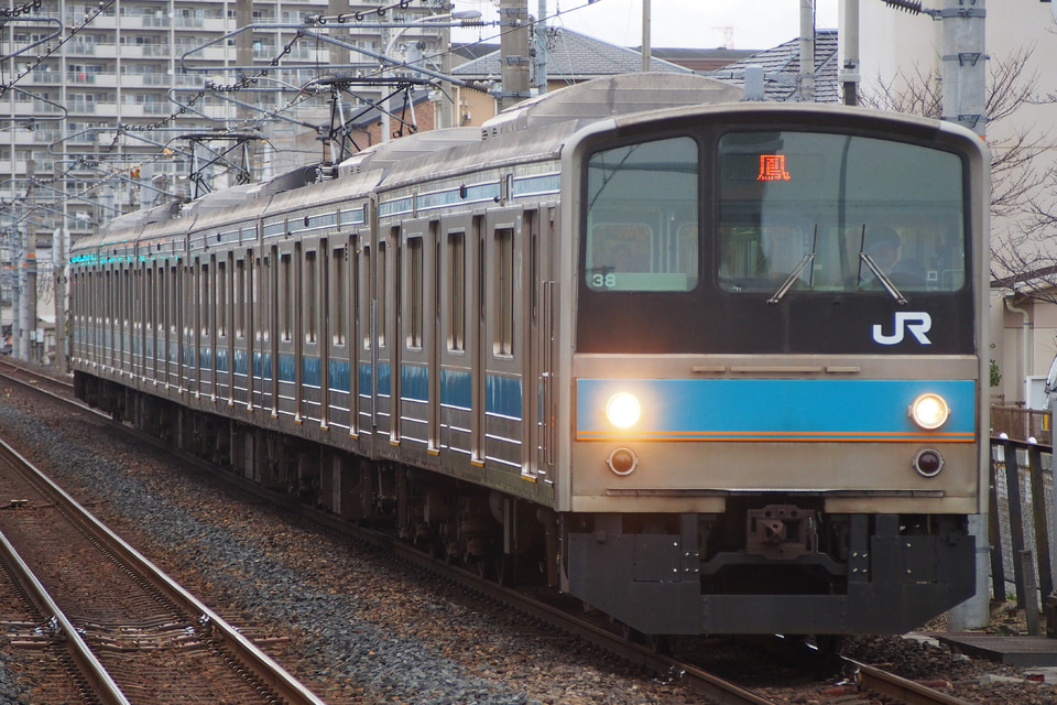 【JR西】阪和線から205系定期運用消滅の拡大写真