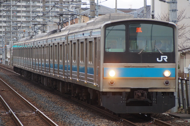 【JR西】阪和線から205系定期運用消滅を堺市駅で撮影した写真