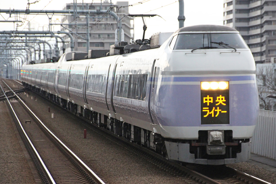 【JR東】E351系使用「中央ライナー」運行終了の拡大写真