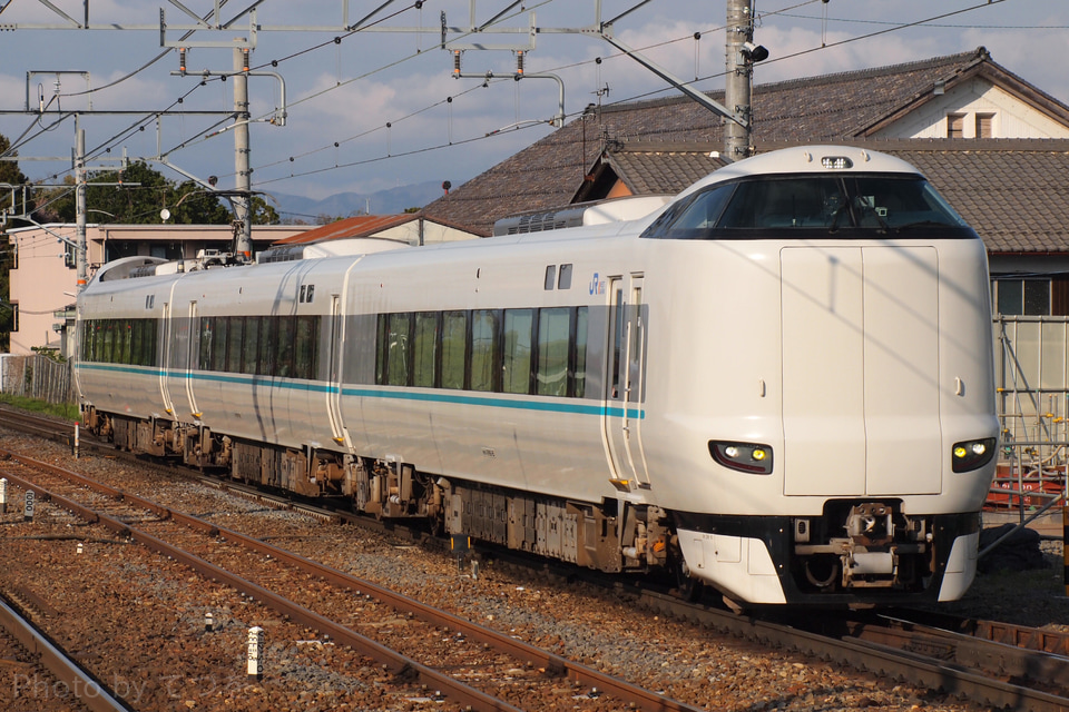 【JR西】287系使用の団体列車が琵琶湖線で運転の拡大写真
