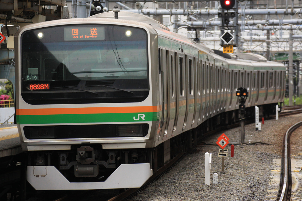 【JR東】E231系コツS-19編成東京総合車両センター入場の拡大写真