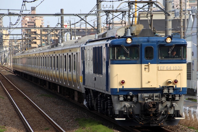 【JR東】E231系ミツB16編成 青森へ配給輸送を北上尾駅で撮影した写真