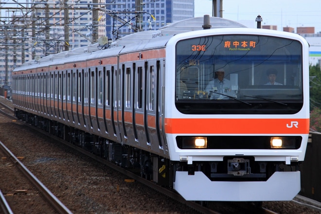 【JR東】209系ケヨM81編成 営業運転開始を市川塩浜駅で撮影した写真