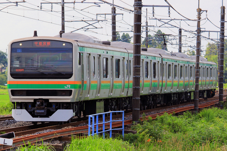 【JR東】E231系ヤマU2編成 205系運用を代走の拡大写真