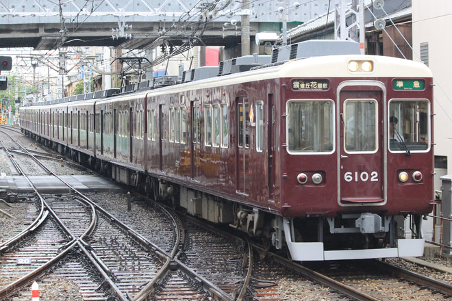 【阪急】梅田発箕面線直通列車の運転終了を石橋駅で撮影した写真