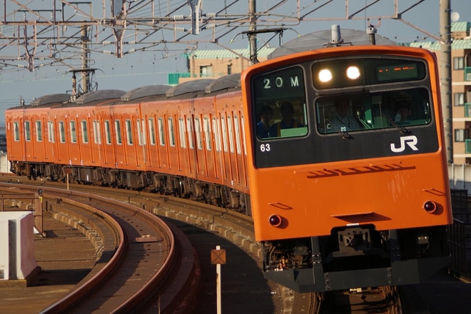 【JR西】201系LB3編成湖西線で試運転を大津京駅で撮影した写真