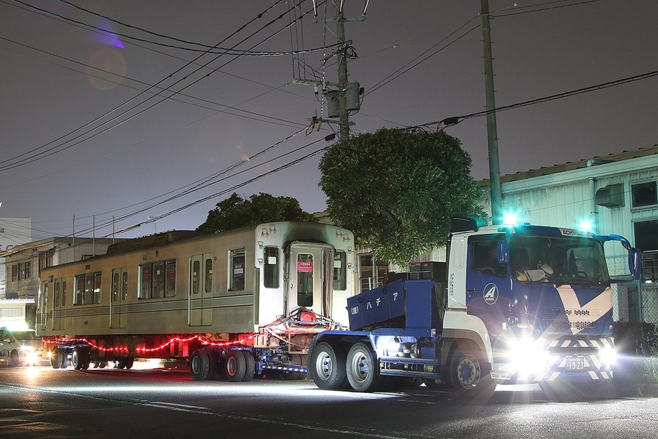 【メトロ】03系03-131Fの先頭車が福岡市で陸送の拡大写真