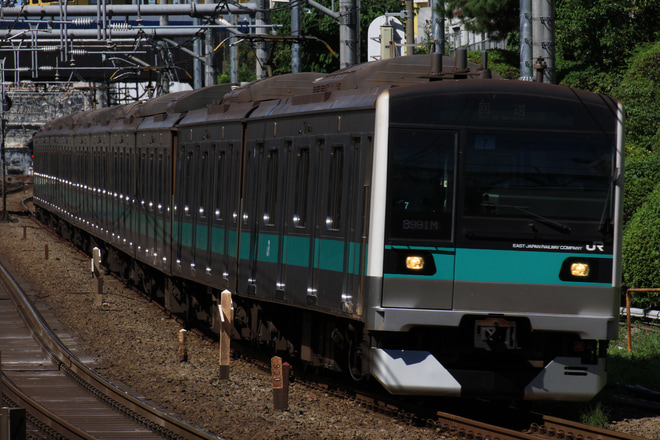 【JR東】E233系マト7編成 東京総合車両センター入場を目白駅で撮影した写真