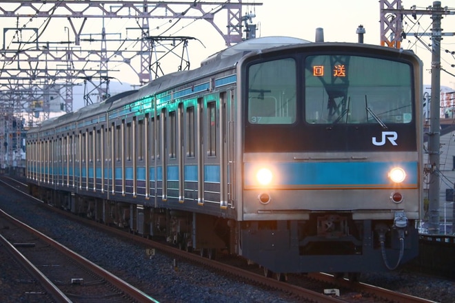 【JR西】205系HI603編成吹田総合車両所入場を美章園駅で撮影した写真