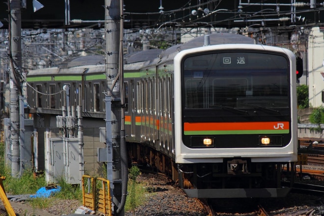 【JR東】209系ハエ62編成 郡山総合車両センターへ配給輸送