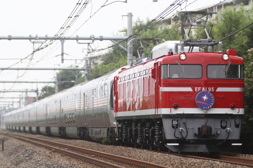 【JR東】EF81-95牽引のカシオペアクルーズ運転(20180830)の拡大写真