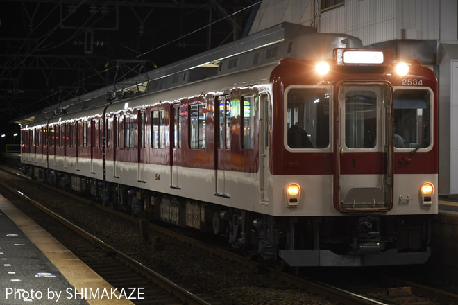 【近鉄】2430系G34出場回送を白子駅で撮影した写真