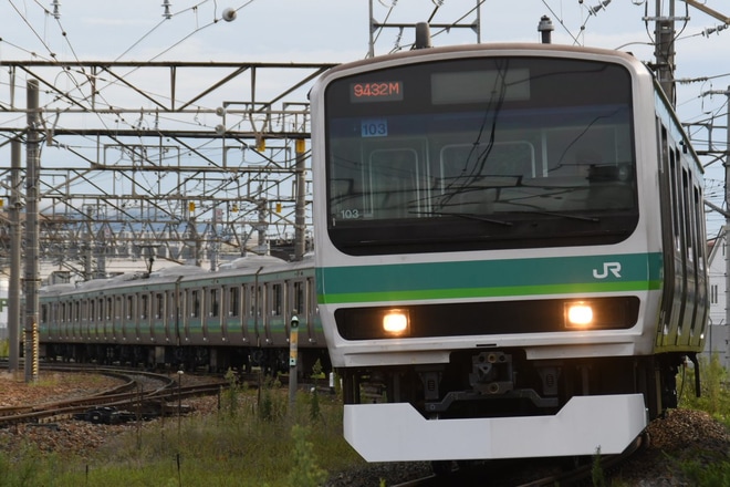 【JR東】E231系マト103編成 長野総合車両センター出場 を不明で撮影した写真