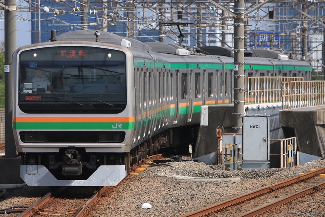 【JR東】E231系ヤマU45編成 武蔵野線乗務員訓練を新習志野駅で撮影した写真
