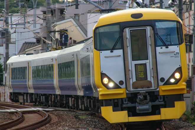 【JR東】E257系マリNB-11編成 団体列車送り込み回送を赤羽～尾久間で撮影した写真