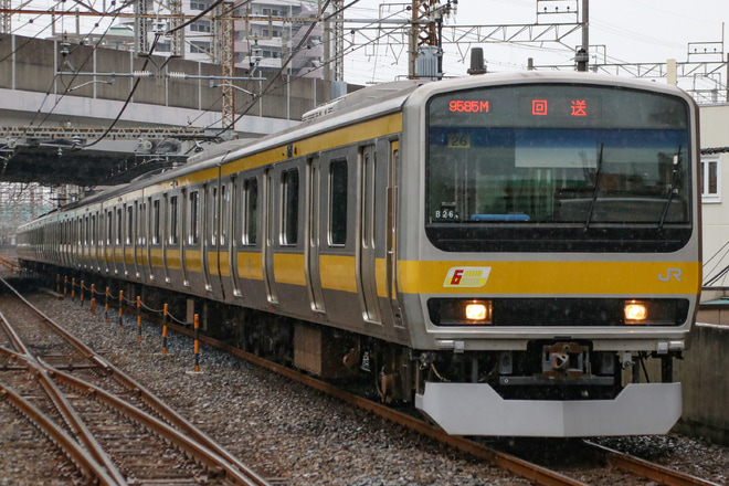 【JR東】E231系ミツB26編成 方転回送を武蔵浦和駅で撮影した写真