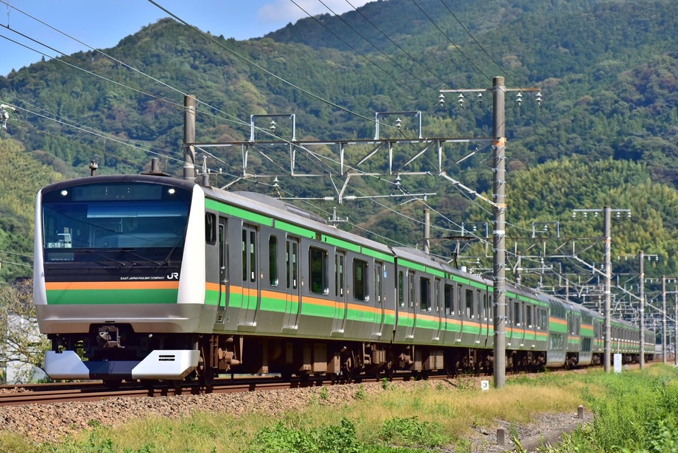 【JR東】E233系を使用した「伊豆するがひまわり号」が浜松への拡大写真