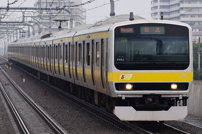 【JR東】E231系ミツB901編成 車輪削正返却回送を武蔵境駅で撮影した写真