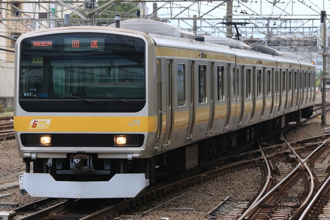 【JR東】E231系ミツB31編成武蔵小金井へ回送を立川駅で撮影した写真