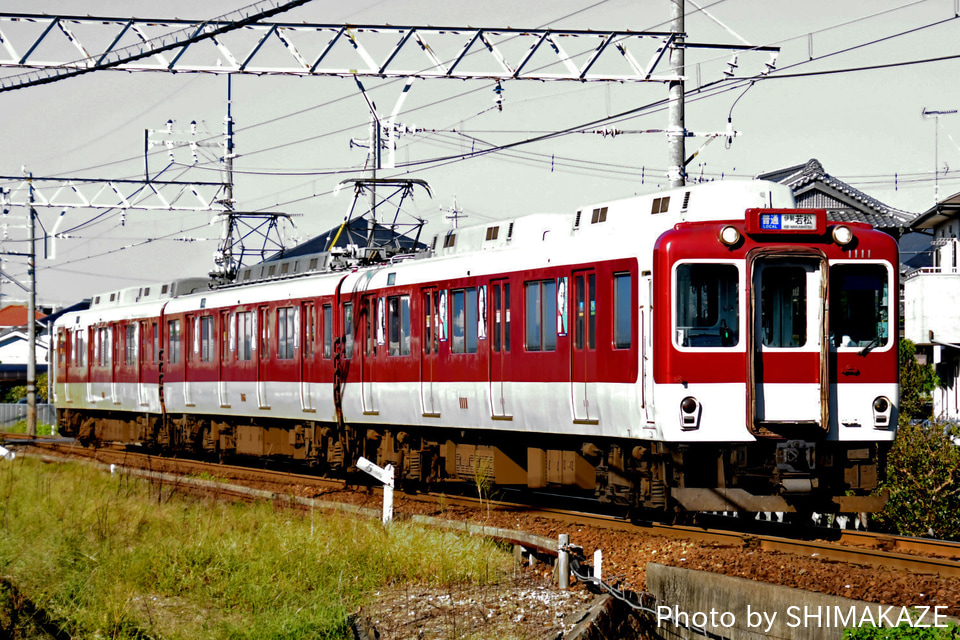 【近鉄】1010系T11(非ワンマン） 鈴鹿線入線の拡大写真