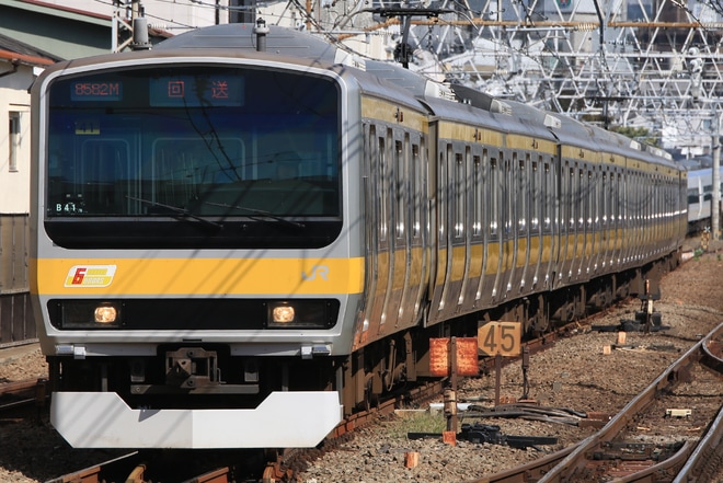 【JR東】E231系ミツB41編成返却回送を三鷹駅で撮影した写真