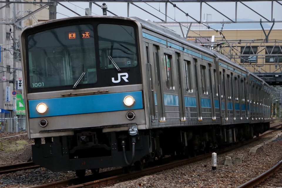 【JR西】205系NE405編成吹田総合車両所への拡大写真
