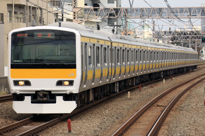 【JR東】E231系ミツA530編成東京総合車両センター出場を西荻窪駅で撮影した写真