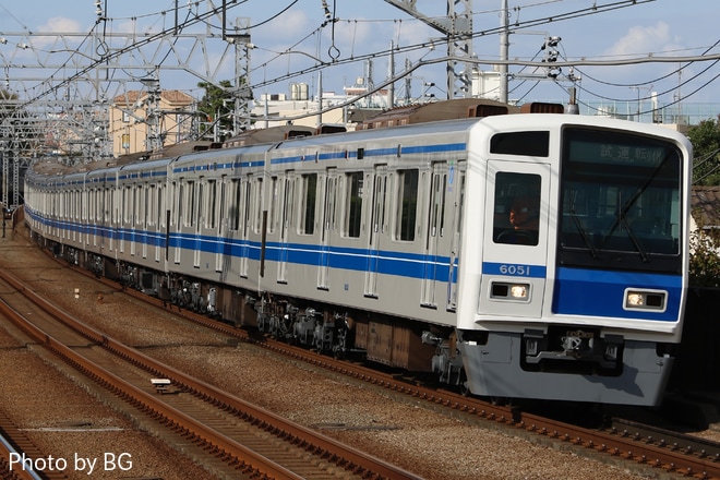 【西武】6000系6151F東急東横線乗り入れ試運転を多摩川駅で撮影した写真