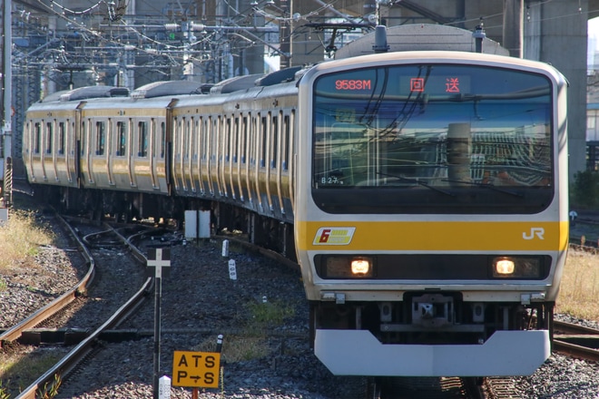【JR東】E231系ミツB27編成 方転回送を大宮駅で撮影した写真