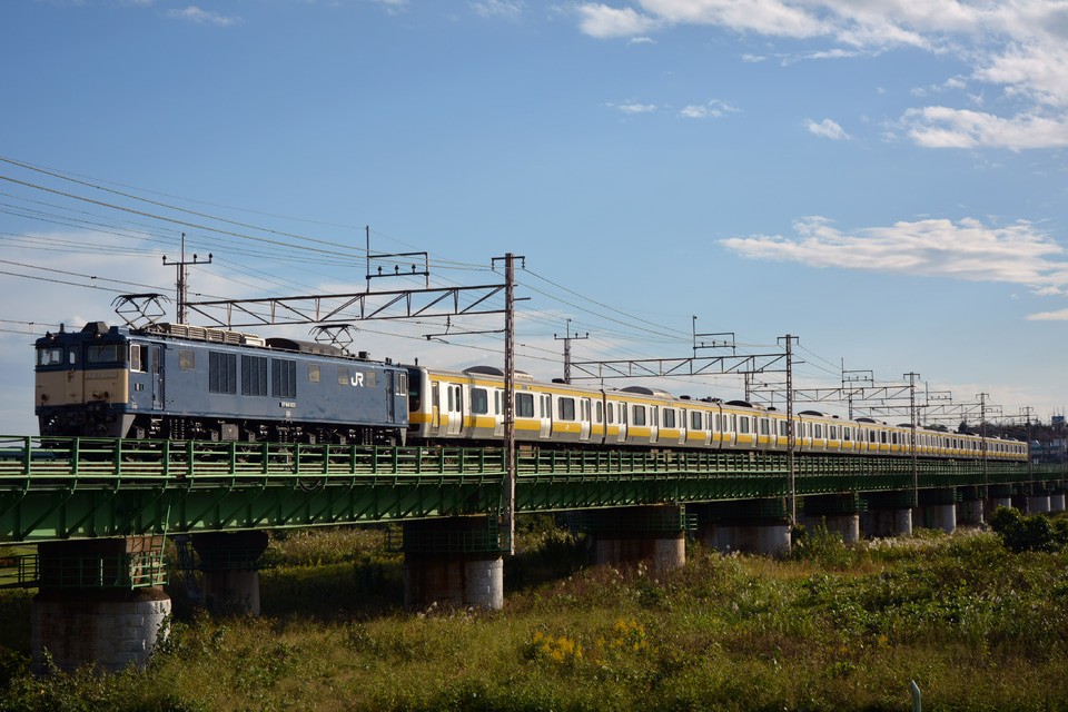 【JR東】E231系B27編成青森へ配給輸送の拡大写真