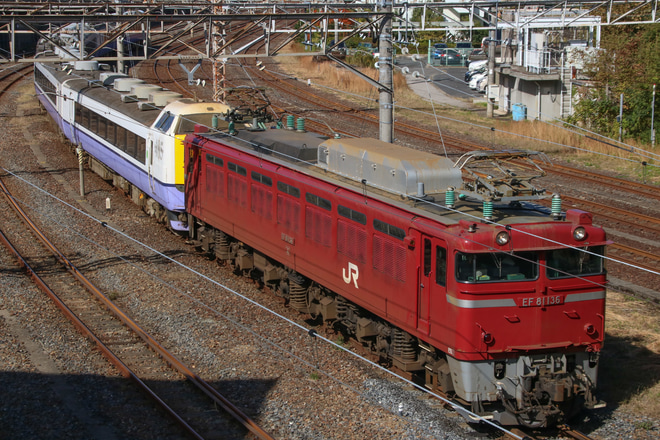 【JR東】485系A5編成 配給輸送を田端操で撮影した写真