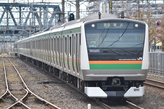 【JR東】川崎駅線路切り替え工事に伴う臨時運行を藤沢駅で撮影した写真