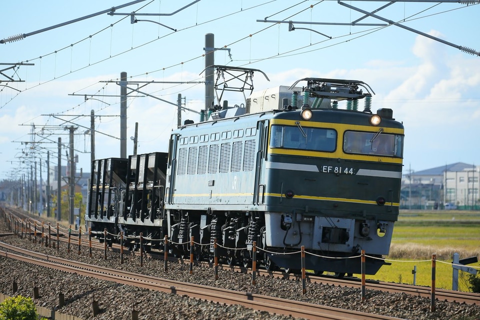 【JR西】 EF81-44およびホキ2両廃車回送の拡大写真