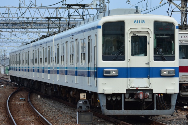 【東武】8000系81115F　廃車回送を北春日部駅で撮影した写真