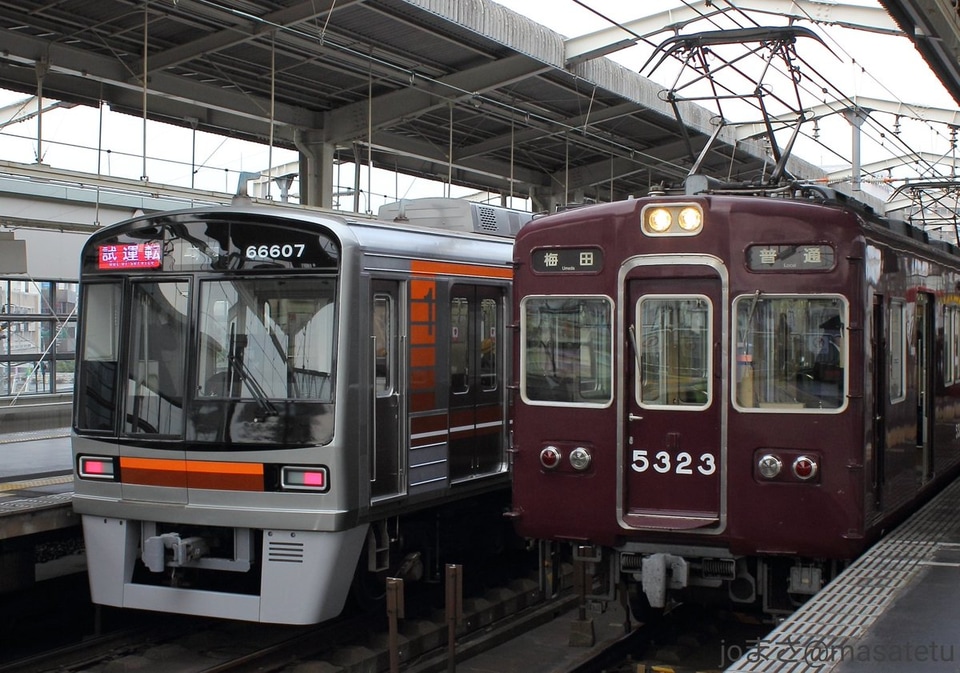 【大阪メトロ】66系66607F阪急線で試運転の拡大写真
